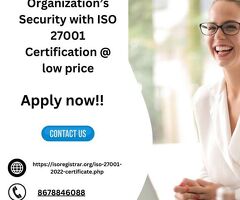 Enhance Your Organization’s Security with ISO 27001 Certification @ low price