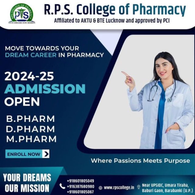 Best Pharmacy College In Lucknow | Best D Pharma B Pharma College In Lucknow | RPS College Of Pharmacy