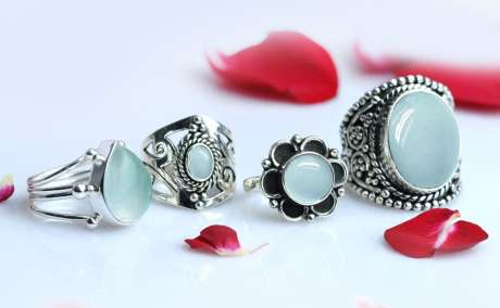 Stunning Aquamarine Rings Lot for Sale - Perfect for Silver Jewelry Collection